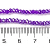 Baking Electroplate Glass Beads Strands LS-DGLA-A039-J4mm-B05-4
