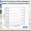 6 Grids Transparent Acrylic Minifigures Display Case with Detachable Dividers DIY-WH0430-530B-2