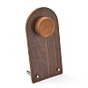 Desktop Wooden Bracelet Display Stands with Velvet Mat and Iron Support ODIS-C013-03C-1