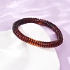 Natural Amber Beaded Stretch Bracelets for Women Men BJEW-D462-02B-5