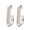 304 Stainless Steel Trapezoid Stud Earrings EJEW-P324-13P-4