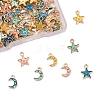 80Pcs 8 Styles Alloy Enamel Charms ENAM-LS0001-25LG-2