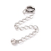 925 Sterling Silver Chain Extenders STER-D036-42AS-2