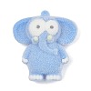 Animal Theme Flocking Silicone Pendants SIL-C012-03B-1