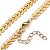 304 Stainless Steel Cobs Chain Necklaces NJEW-JN02982-02-3