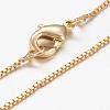 Brass Venice Chain Necklaces MAK-L009-15G-1