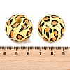 Printed Wood European Beads WOOD-G029-05B-3