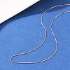 0.8MM Brass Box Chain Adjustable Slider Necklaces KK-H533-09B-RG-2