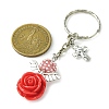 Resin & Alloy & Glass Keychain KEYC-MZ00015-02-3