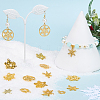 150Pcs 15 Styles Alloy Pendants FIND-SC0012-03-4