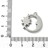 304 Stainless Steel Pendant Cabochon Settings STAS-P422-14P-3