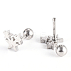 201 Stainless Steel Barbell Cartilage Earrings EJEW-R147-04-2