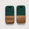 Resin & Walnut Wood Pendants RESI-S384-008A-A01-2