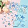 100Pcs 19 Styles Transparent Acrylic Beads MACR-FS0002-34-5