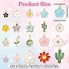 100Pcs 20 Styles Alloy Enamel Charms ENAM-YW0006-76-3