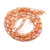 Imitation Jade Glass Beads Strands GLAA-P058-04A-04-2