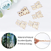 Vehicle Theme Unfinished Blank Wooden Pendants Set for Painting Arts WOOD-WH0124-26J-6
