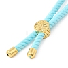 Twisted Nylon Cord Silder Bracelets DIY-B066-03G-09-3