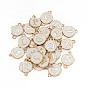 26Pcs Alloy Enamel Letter A~Z Connector Charms FIND-TAC0028-14A-10