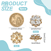 6Pcs Glass Rhinestone Shank Buttons BUTT-FG0001-52G-2