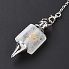 Natural Quartz Crystal Dowsing Pendulum Big Pendants G-A207-02P-08-4