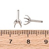 304 Stainless Steel Stud Earring Findings STAS-B091-02C-05P-3