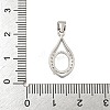 925 Sterling Silver Micro Pave Clear Cubic Zirconia Sew on Prong Settings STER-B005-13P-3