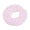 Electroplate Glass Beads Strands EGLA-A044-J4mm-L02-3