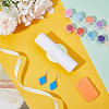 Acrylic Handle Clay Texture Roller DIY-WH0699-74-2