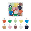 20Pcs 10 Colors Cat Eye Pendants G-CW0001-10-1