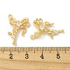 Brass Micro Pave Cubic Zirconia Pendants KK-H460-54G-3