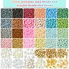 DIY Glass Seed & CCB Plastic & Imitation Pearl Beads Jewelry Making Findings Kits DIY-FS0008-15-3