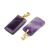 Natural Amethyst Faceted Pendants G-L623-03G-06-2