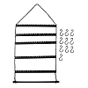 Iron Wall Earring Organizer ODIS-WH0029-35-1