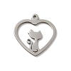 Non-Tarnish 201 Stainless Steel Pendants LS-STAS-E206-06P-06-1