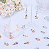 48Pcs 8 Styles Painted Alloy Pendants FIND-SC0010-26-4