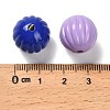 Spray Painted Opaque Acrylic Beads OACR-P030-08A-M-3