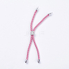 Nylon Twisted Cord Bracelet Making MAK-F018-P-RS-3