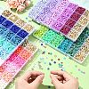 DIY Disc Polymer Clay & CCB Plastic Beads Jewelry Making Findings Kits DIY-YW0010-54A-4