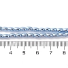 Electroplate Beads Strands X-EGLA-H104-02F-4