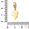 304 Stainless Steel Enamel European Dangle Charms STAS-D153-05B-G-3