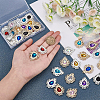 40Pcs 20 Style Zinc Alloy Cabochons FIND-BC0003-18-3