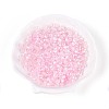 Transparent Spray Painted Glass Beads EGLA-N018-4mm-11-1