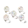 Two Tone UV Plating Rainbow Iridescent Acrylic Beads LS-TACR-D010-05E-1