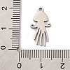 Non-Tarnish 201 Stainless Steel Pendants STAS-U016-08P-04-3