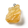 Raw Rough Natural Citrine Pendants G-A028-01G-3