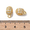 Brass Micro Pave Cubic Zirconia Tube Bails KK-S512-08G-3