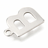 Non-Tarnish 201 Stainless Steel Charms STAS-C021-06P-B-3