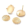 Brass Studs Earring Findings KK-K382-16B-G-1