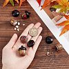 Spray Painted Wooden Acorn Box Jewelry Pendants LS-FIND-WH0143-46-3